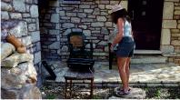 Barbecuing supper