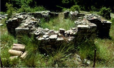 Old church footprint