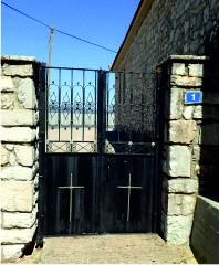 Locked gate