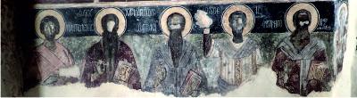 Desecrated frescos