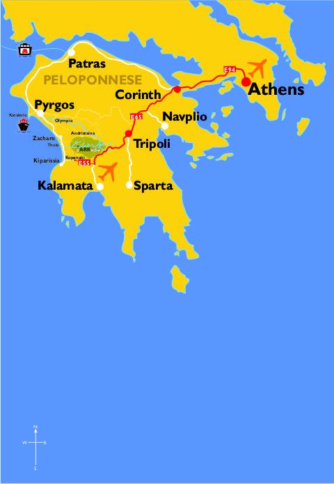 From Athens airport