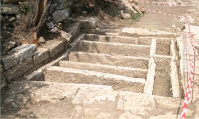 Tombs under the road