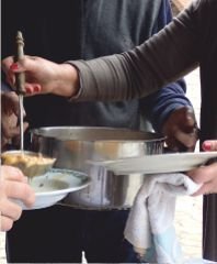 Serving soup