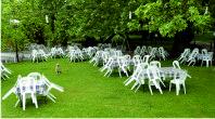 Tables and chairs