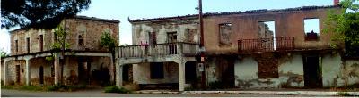 Abandoned film set